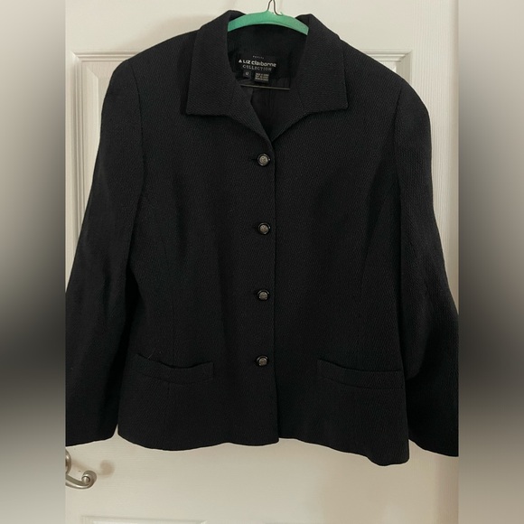 Liz Claiborne Jackets & Blazers - Liz Claiborne 4 Button Black Blazer 12 Petite